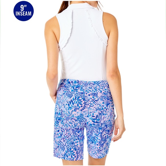 Lilly Pulitzer Reid 9” shorts - high tide 🐚 - Picture 2 of 11